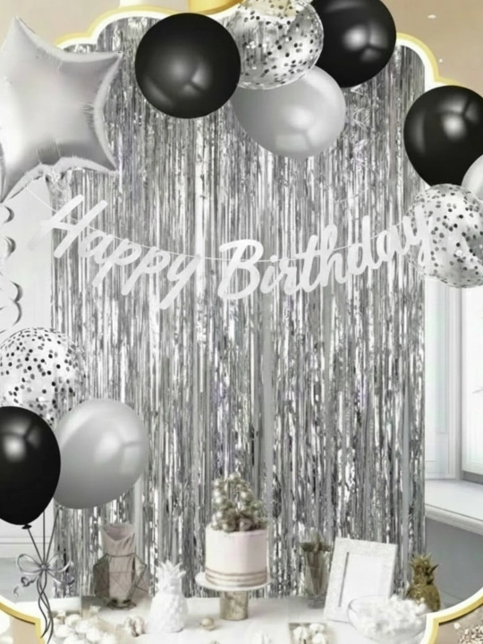 Набор для украшения дня рождения Happy Birthday с шарами и фотозоной - 