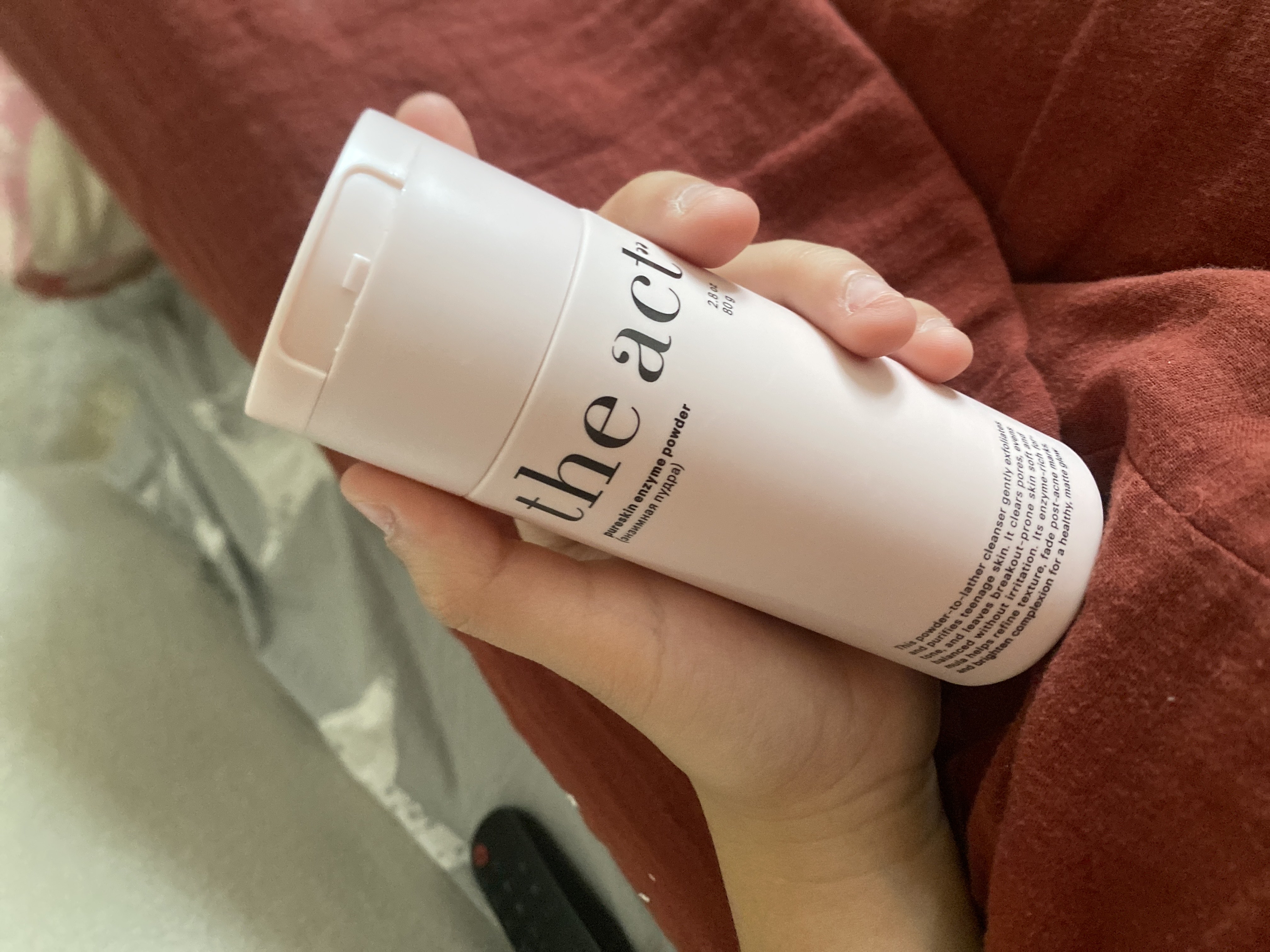 The Act yuz va tana uchun tozalovchi enzim kukuni, yuz yuvish uchun Pureskin, 80 g