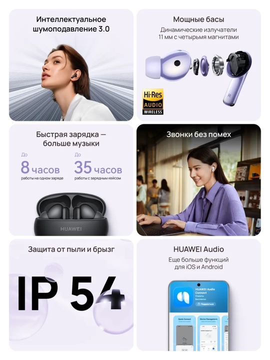 Simsiz Huawei Freebuds 6i naushniklari