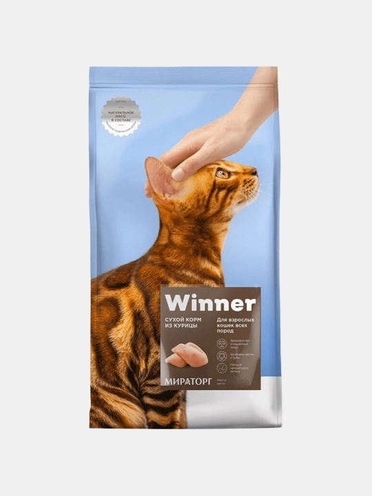 Мираторг Black Angus сухой корм для кошек всех пород, с курицей, 15 кг
