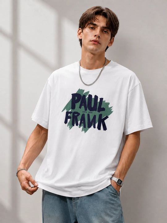 Мужская футболка «Paul Frank» оверсайз, с большим принтом, 100% хлопок
