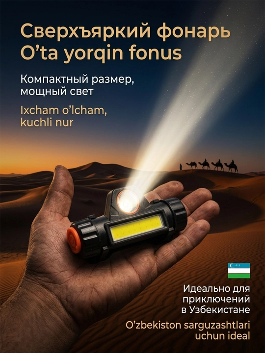 Bosh o'rnatgichli yorqin fara, YUQORI quvvatli far - 