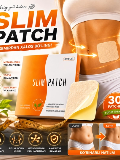 Пластырь для похудения Slim Patch — 1106201-OZDIRUVCHI