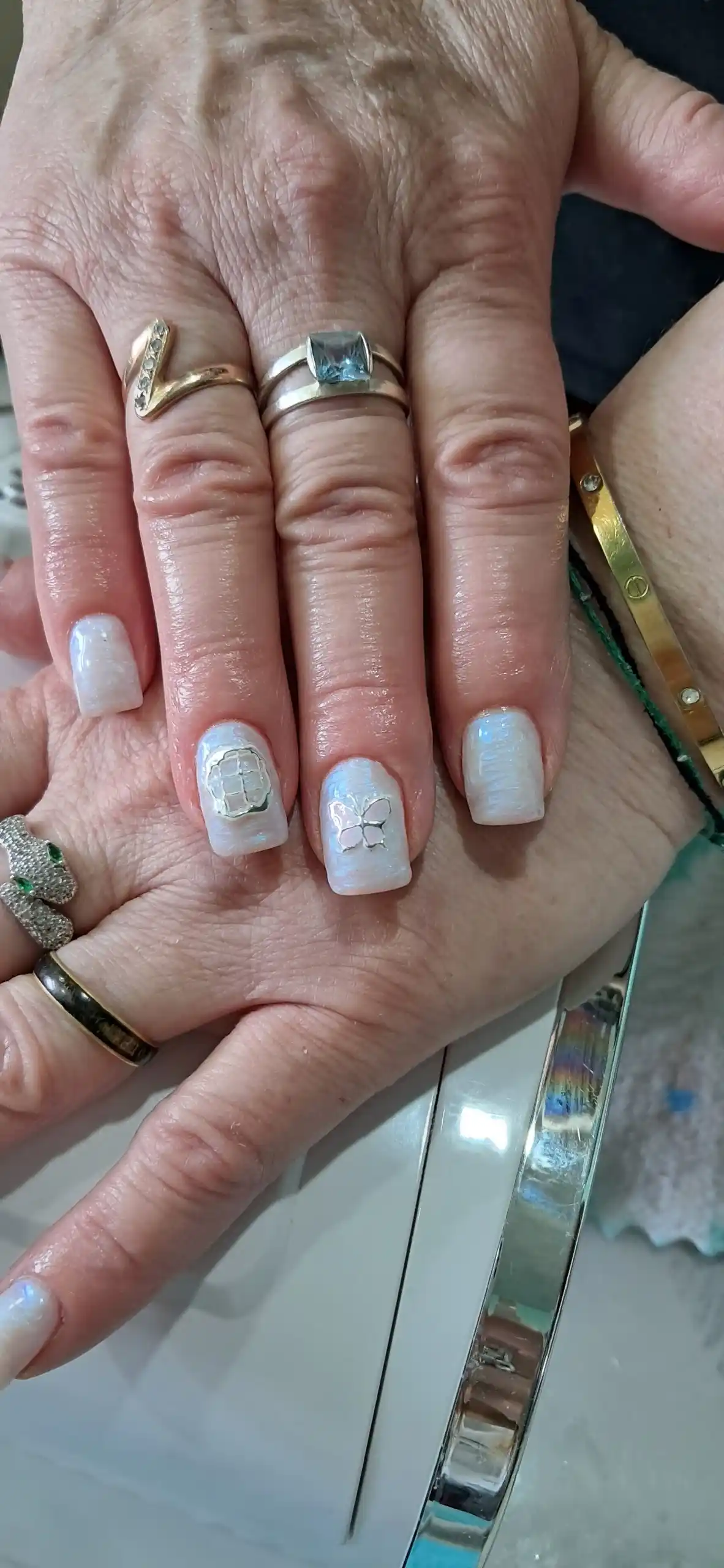 Pearl effektli tirnoqlarni uzaytirish uchun UV gelini modellashtirish Builder Uv Gel Pearl