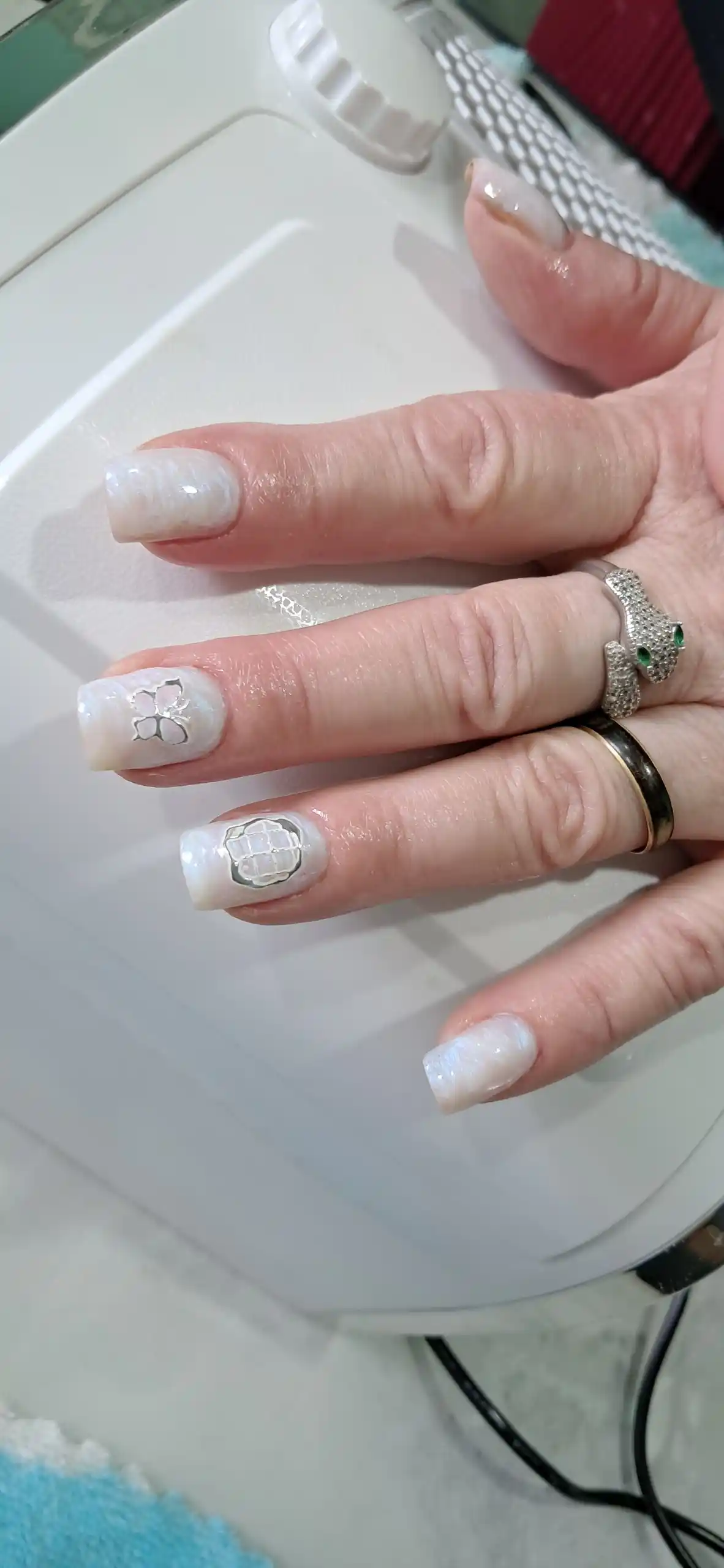 Pearl effektli tirnoqlarni uzaytirish uchun UV gelini modellashtirish Builder Uv Gel Pearl