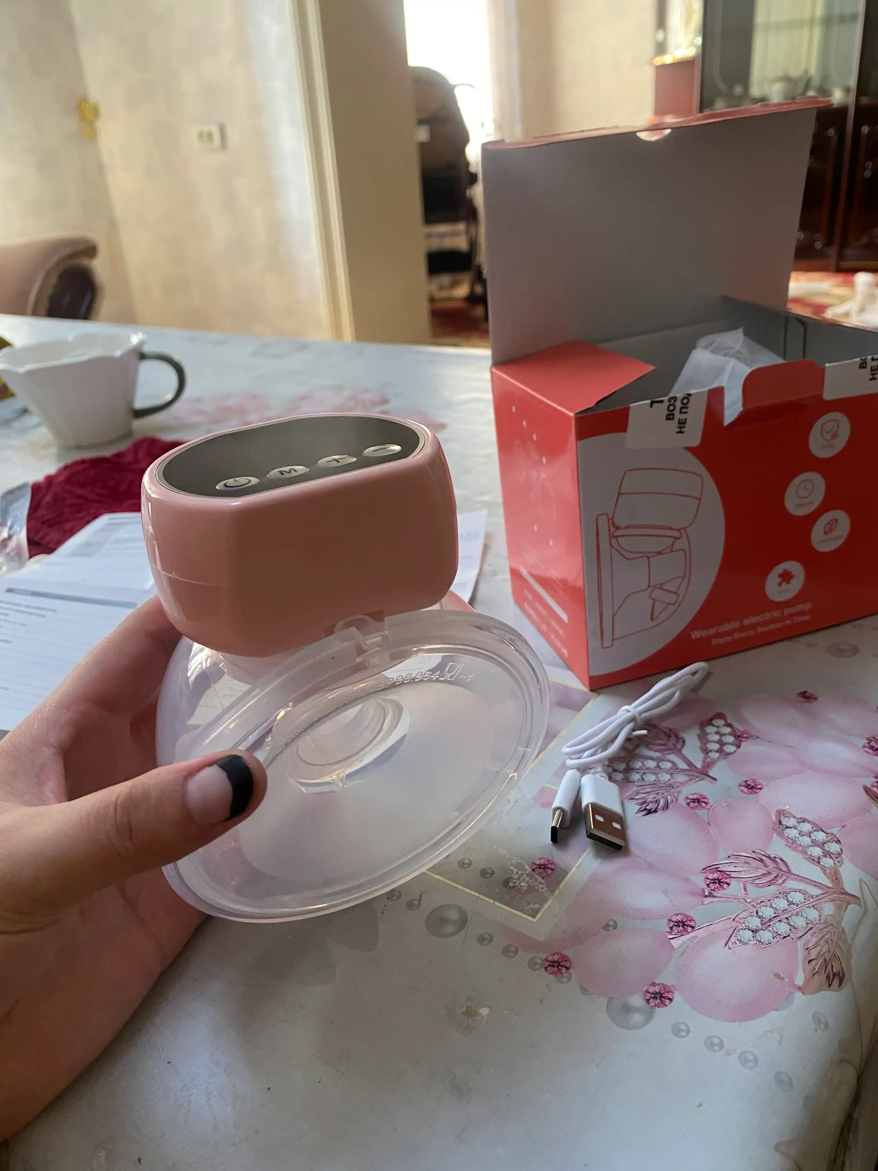 Молокоотсос грудного молока, электрический, 3-х режимный