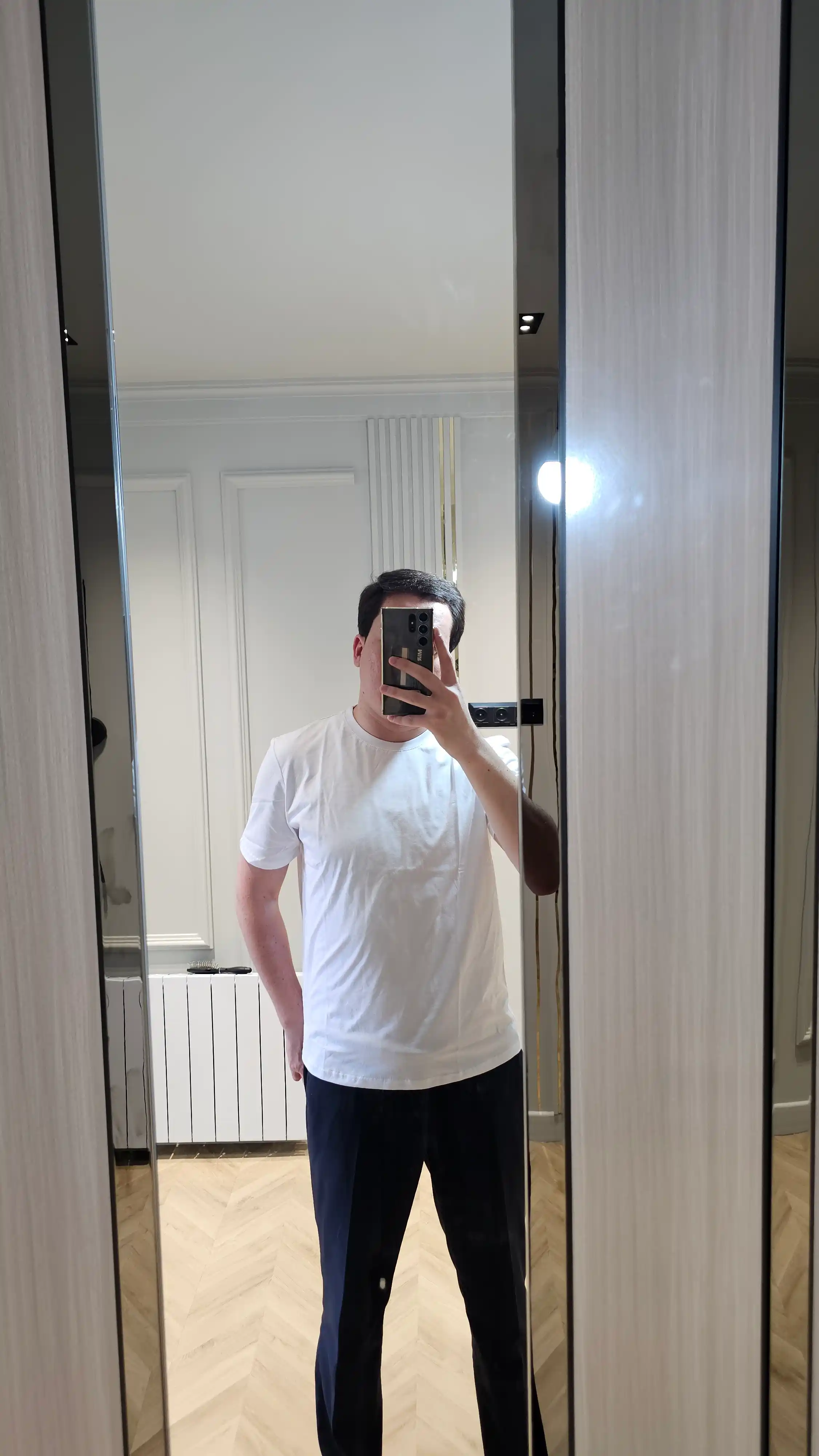 Ayollar va erkaklar uchun futbolka oversize 100% paxta oq/qora M-3XL