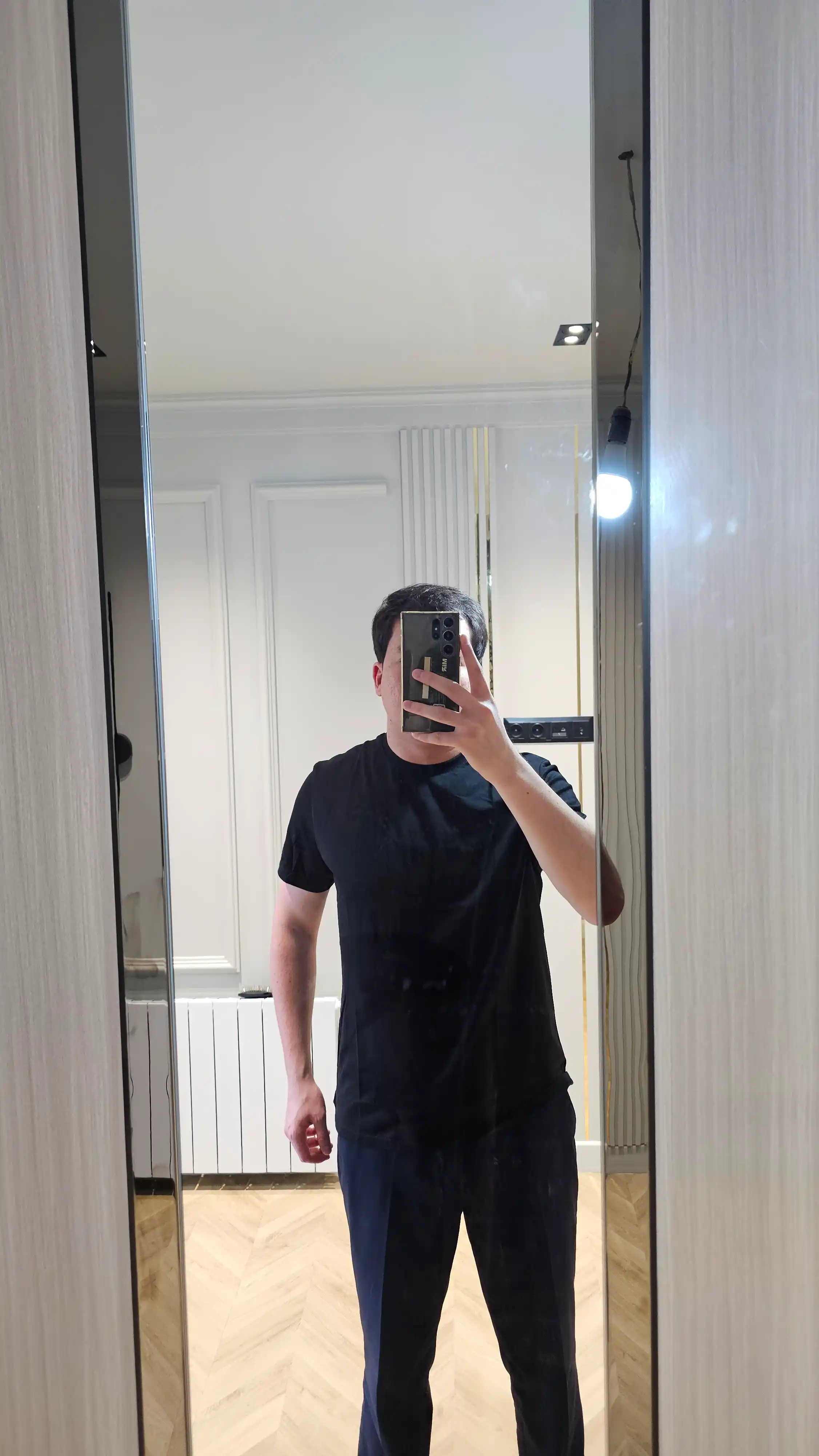 Ayollar va erkaklar uchun futbolka oversize 100% paxta oq/qora M-3XL