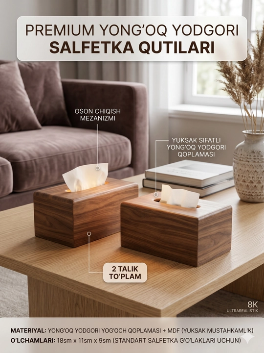 Premium salfetka idishi - 