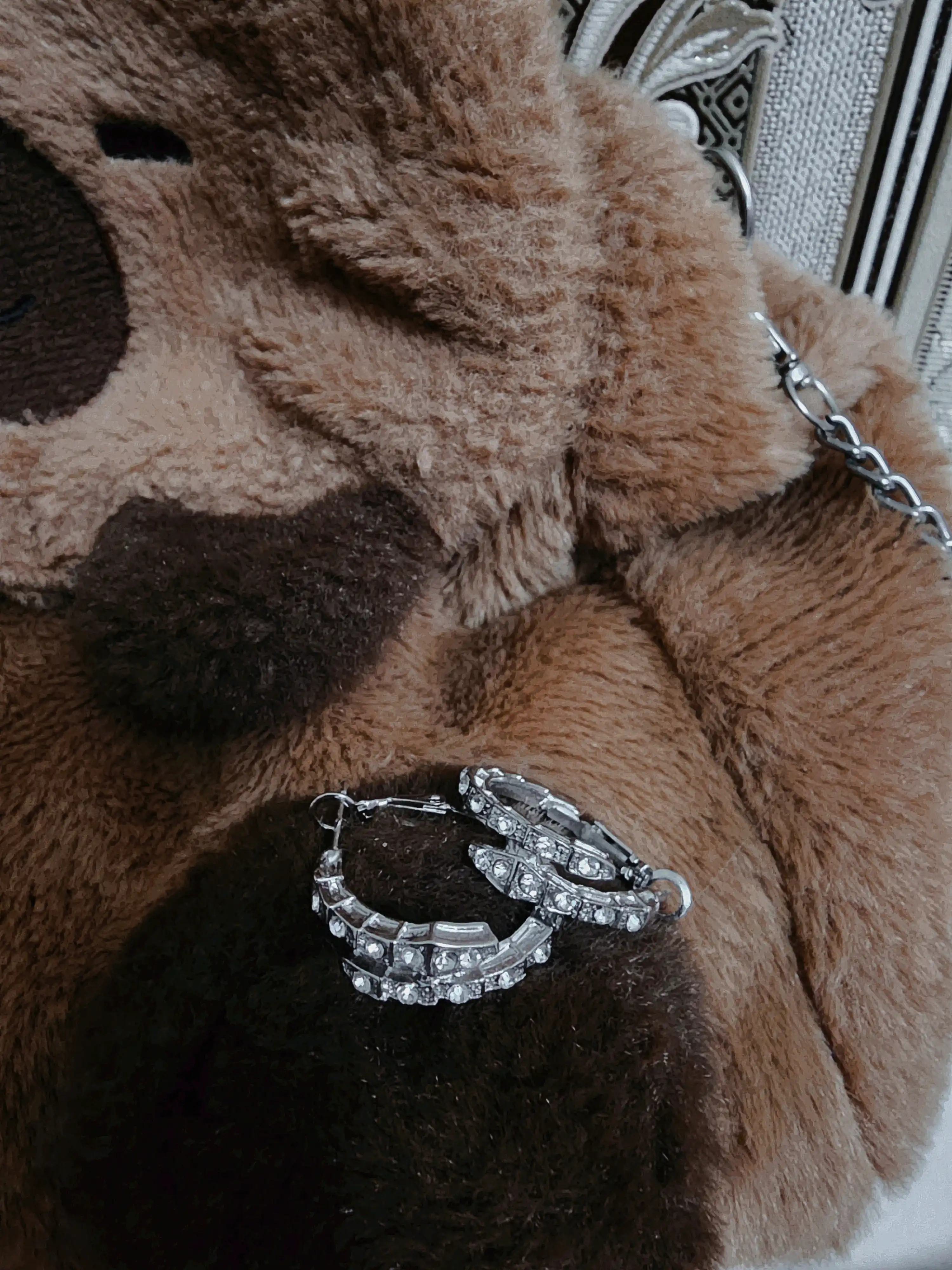 Серьги-кольца в виде змеи в стиле BVLGARI, женские серьги со стразами