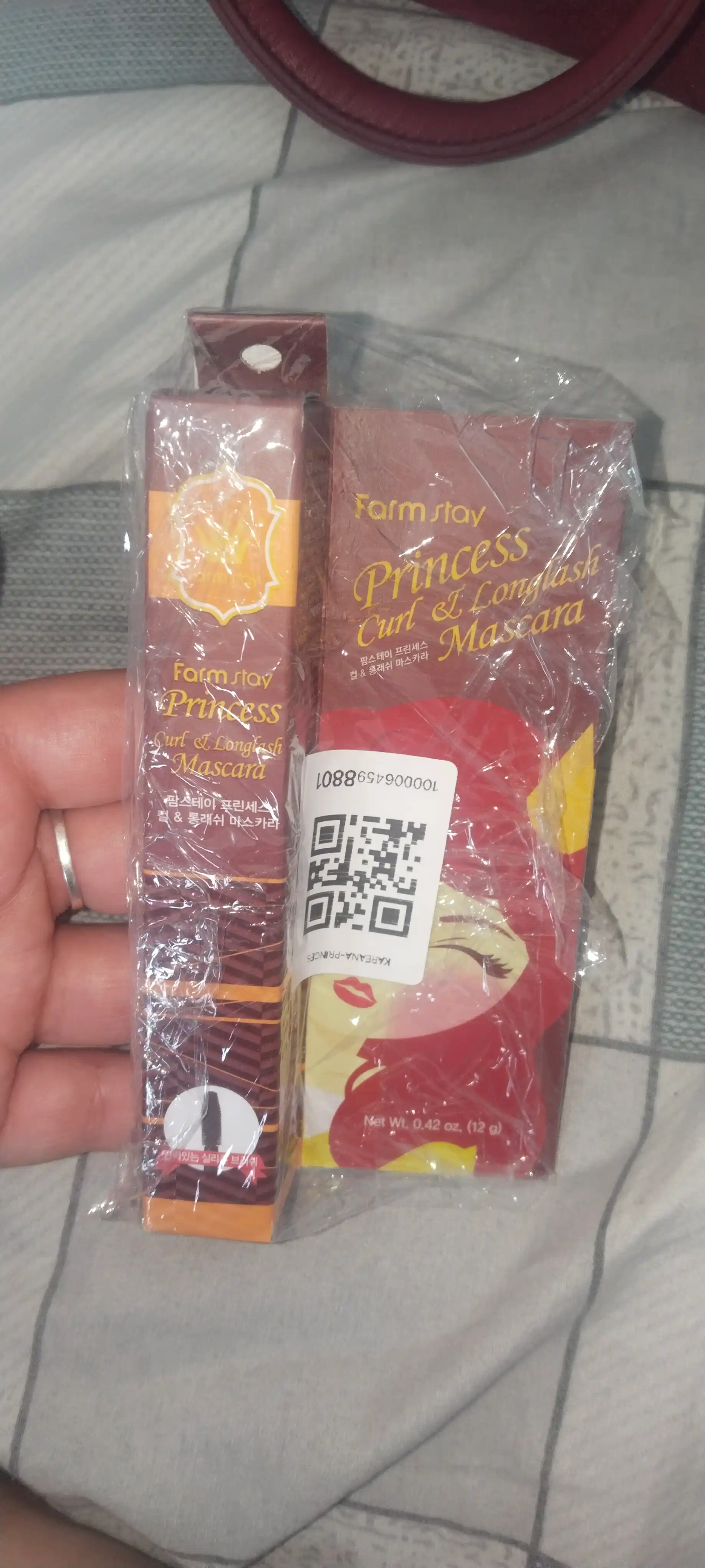 Bukuvchi va cho'zuvchi kipriklar uchun tush FARMSTAY Princess Curl & Longlash Mascara