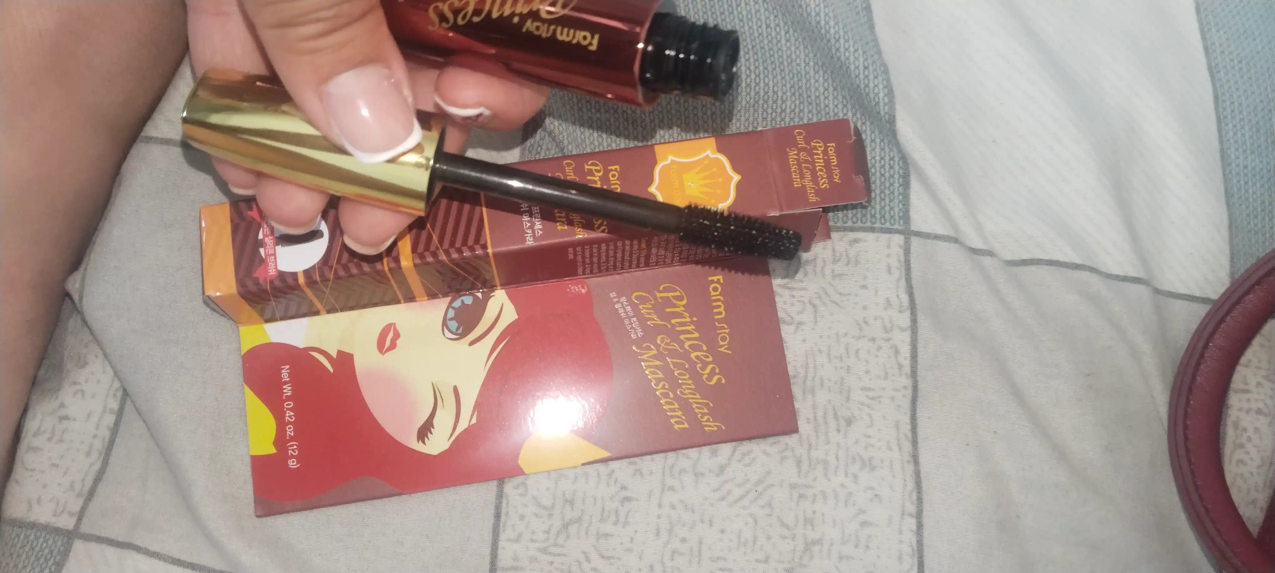 Bukuvchi va cho'zuvchi kipriklar uchun tush FARMSTAY Princess Curl & Longlash Mascara