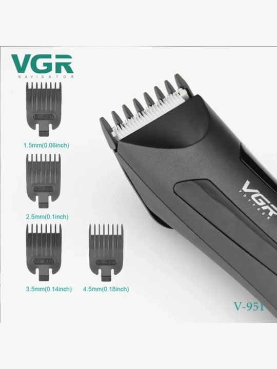 VGR V-938 butun tana uchun trimmer, suv o'tkazmaydi, xavfsiz tishlar, displey va chiroqcha