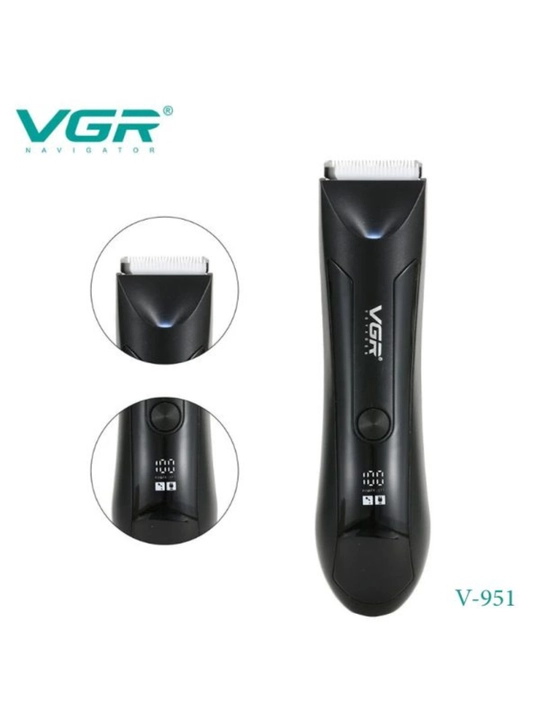 VGR V-938 butun tana uchun trimmer, suv o'tkazmaydi, xavfsiz tishlar, displey va chiroqcha