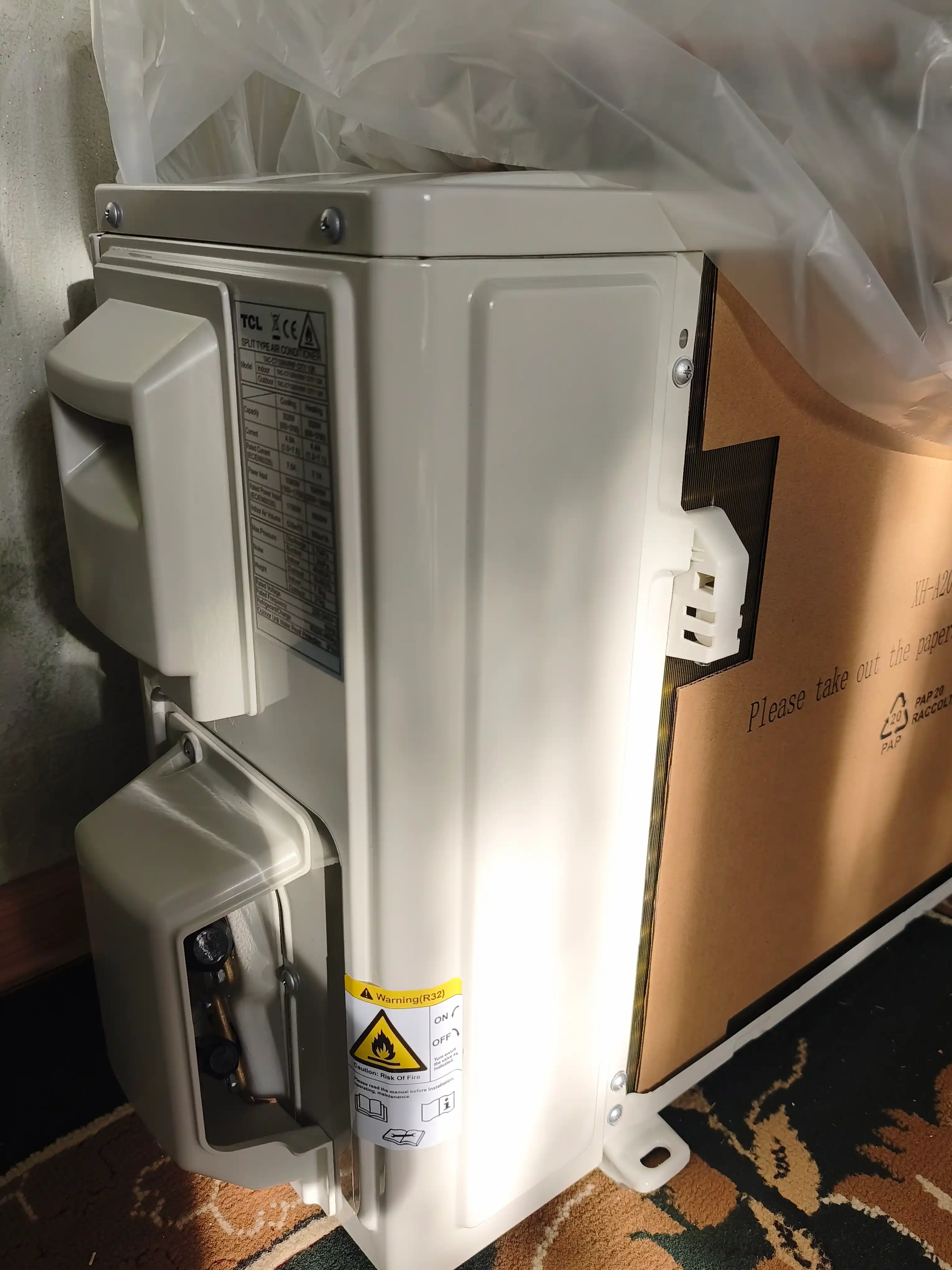 Konditsioner SPLIT TCL 12, 24 Invertor, 70 kvadrat metrgacha