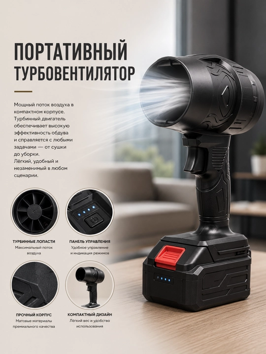 Portativ turboventilyator - 
