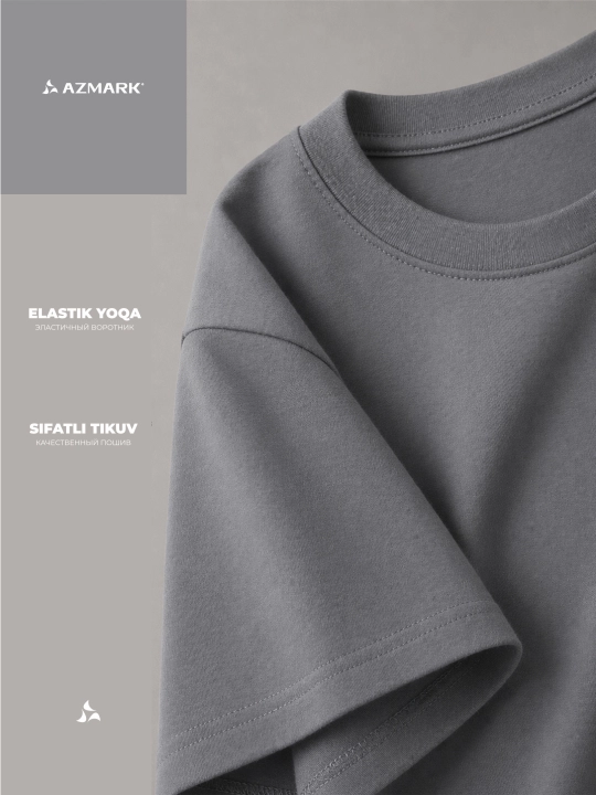 Erkaklar futbolkalari, 3 dona to‘plam - 100% paxta, qulay o‘rnashadigan