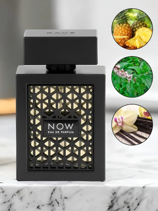 Erkaklar va ayollar uchun parfyumlangan suvi Now Rave, atir, rawe 100 ml
