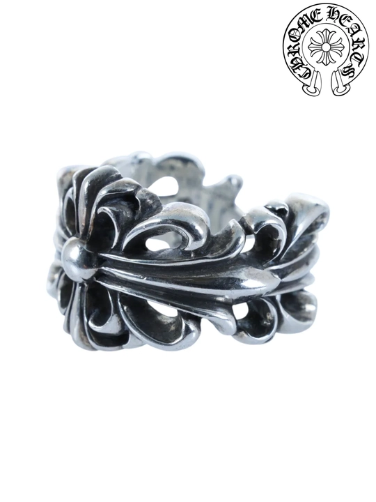 Кольцо Chrome Hearts в винтажном готическом стиле Y2K, унисекс, регулируемое