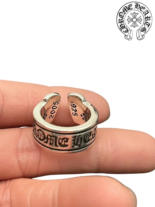 Кольцо Chrome Hearts в винтажном готическом стиле Y2K, унисекс, регулируемое