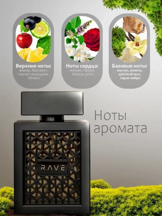 Erkaklar va ayollar uchun parfyumlangan suvi Now Rave, atir, rawe 100 ml