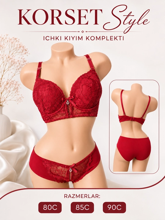 Ayollar ichki kiyim komplekti, ayollar byustgalteri, ichki kiyim to‘plami