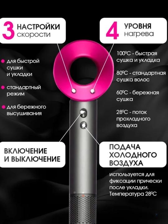 Ayollar uchun professional fen cho'tka, multistyler