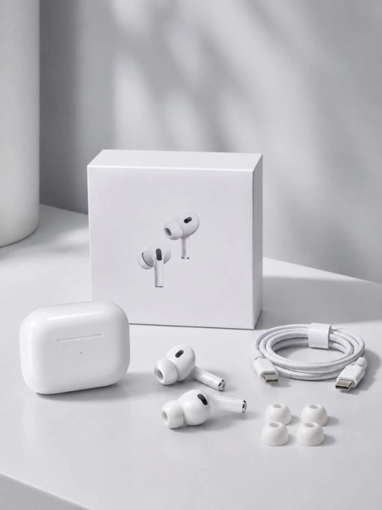 Simsiz quloqchinlar Pods Pro 2, sensorli, iPhone va Andoroid uchun naushnik