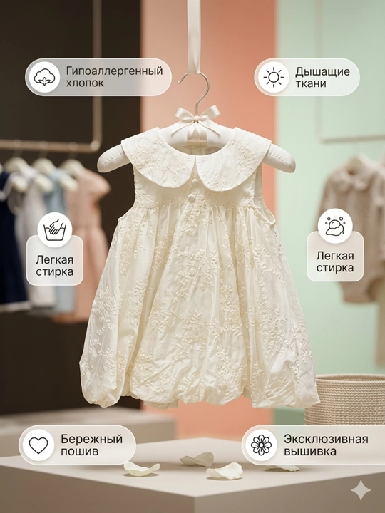 Нежное красивое платье для девочек – стильное и комфортное