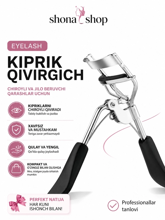 Kirpiklarni burish uchun qisqichlar, kerler - 