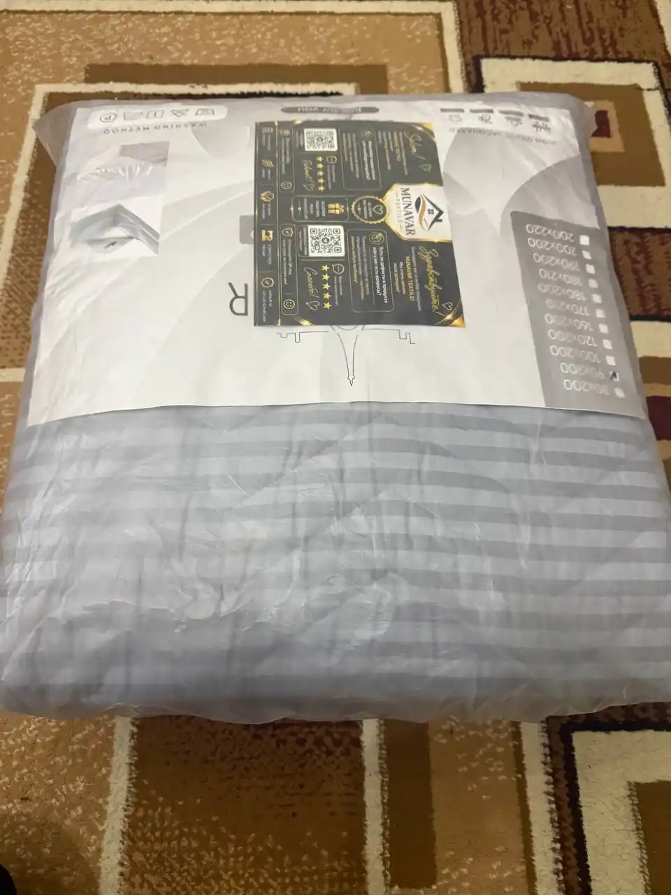 Наматрасник "Munavar Textile" – на резинке, антискользящая защита для матраса