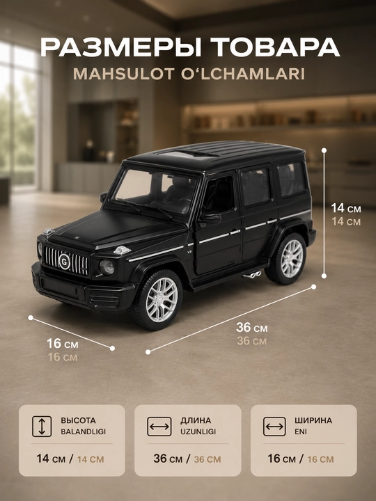 Mercedes Benz G63 radio boshqaruvli mashina 1:12 RC model avtomobil