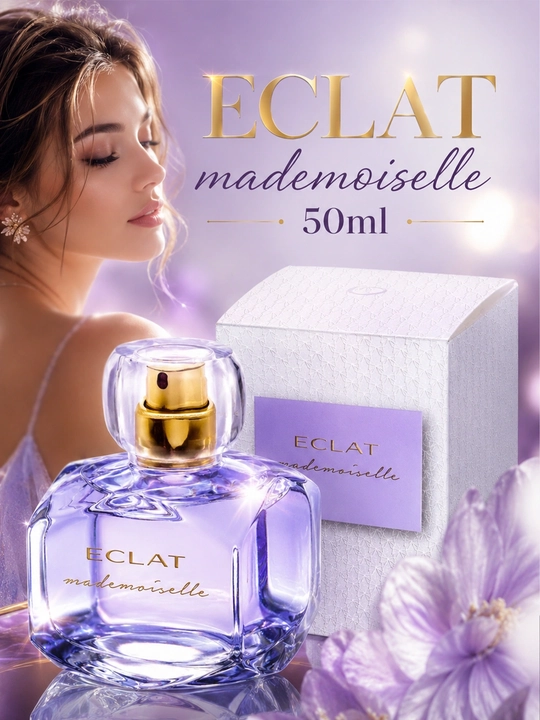 Женская туалетная вода Eclat Mademoiselle Oriflame, 50 мл — нежный и женственный аромат  - 