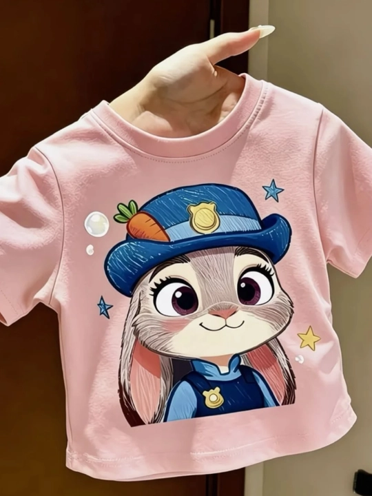 Futbolkalar, bahor va yoz uchun Zootopia futbolkalari, qizlar uchun zamonaviy futbolkalar