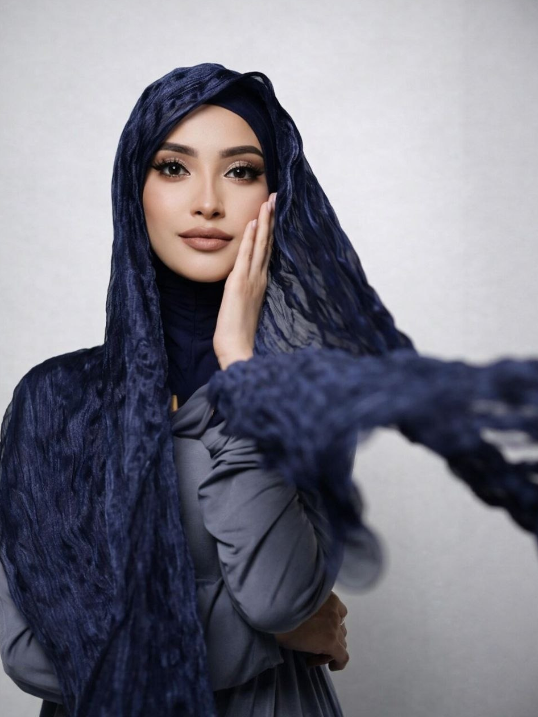 Organza sharflar, jingalak sharf, qizlar uchun sharf, to'lqinli sharf, hijob - 