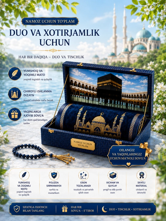 Joy nomoz, Nomoz oqish uchun elegant va yoqimli joynomoz, yumshoq va mayin tukli