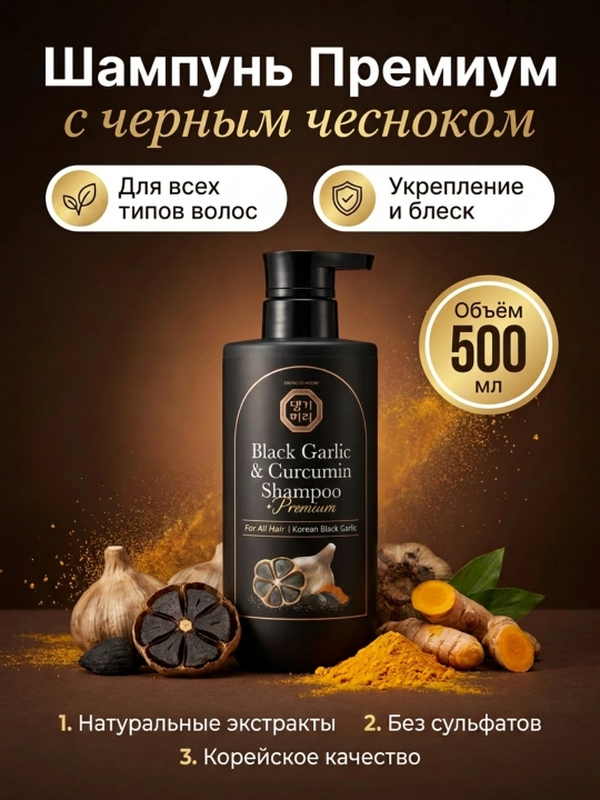 Yog'li, quruq, qazg'oq va barcha sochlar uchun shampun, Daeng Gi Meo Ri, Shampoo, 500 ml - 