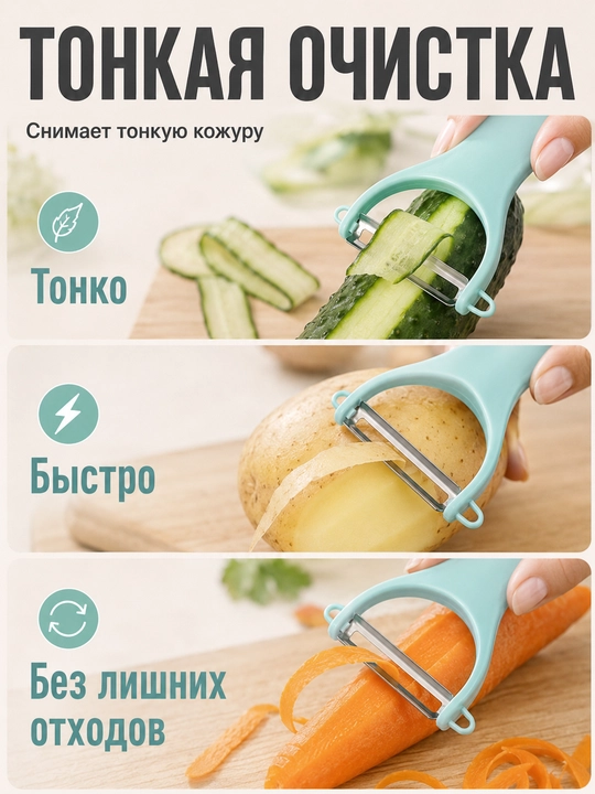 Овощечистка, нож для чистки фруктов и овощей