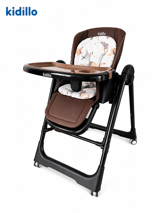 Детский стульчик для кормления Kidilo 2 в 1 с мягким матрасом