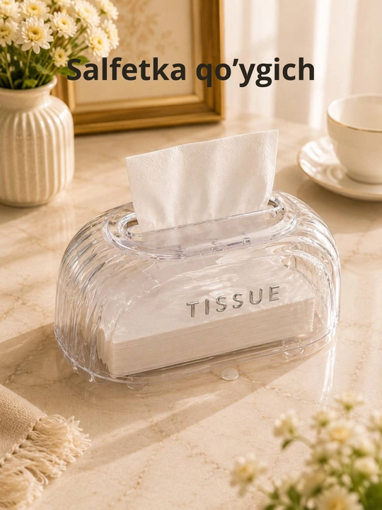 Многофункциональный бокс для салфеток с органайзером – Tissue Box Holder - 