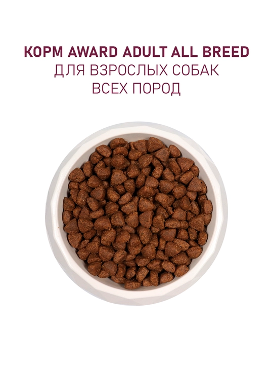 Award quruq ozuqa itlar uchun quzichoq va kurka go'shti bilan 12kg
