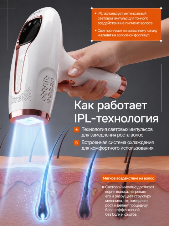Фотоэпилятор CRONIER для домашнего использования