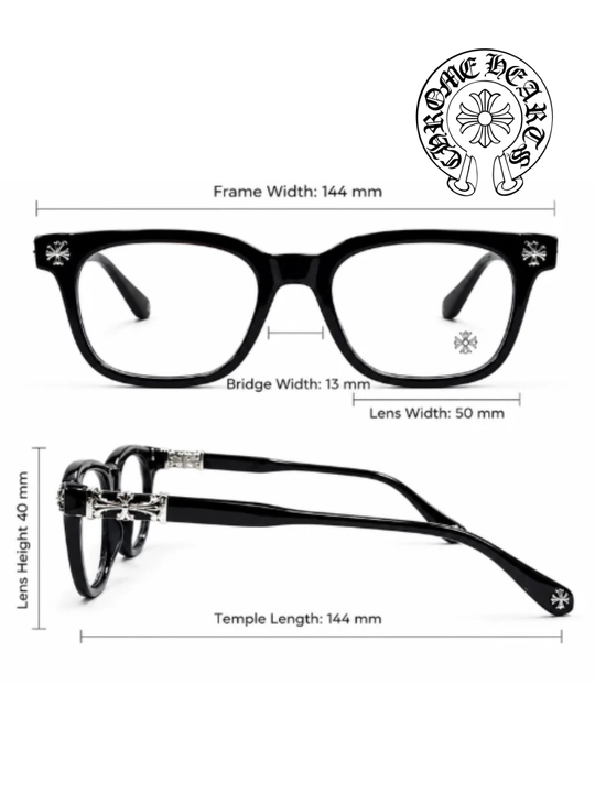 Очки Chrome Hearts в стиле Y2K