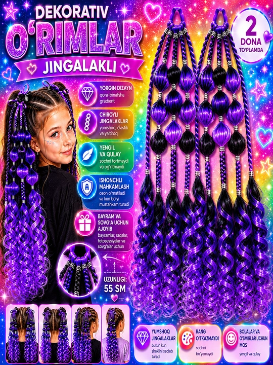 Rangli sun’iy sochlar