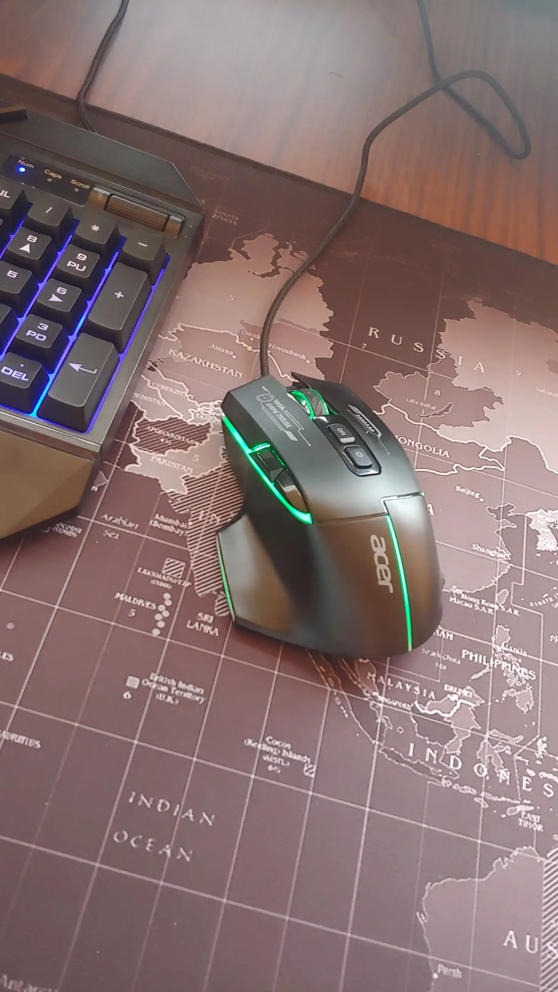 Игровая мышь Acer OMW950 RGB 7200 DPI — точность, скорость и полный контроль
