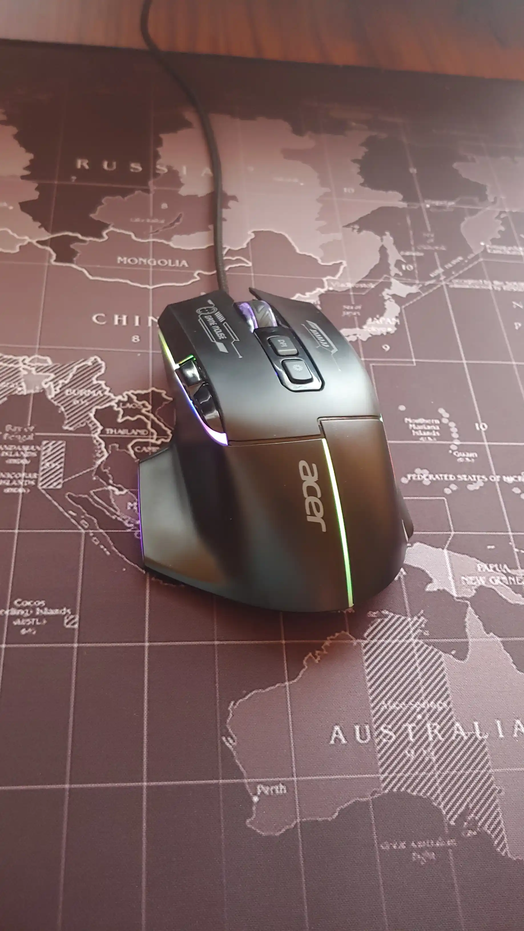 Игровая мышь Acer OMW950 RGB 7200 DPI — точность, скорость и полный контроль