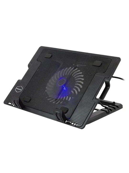 N99 CoolerPad noutbuk sovutgichi, LED yoritgichli, 2 ta USB port, 17 dyuymgacha