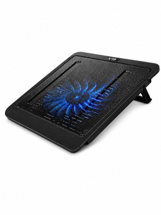 N99 CoolerPad noutbuk sovutgichi, LED yoritgichli, 2 ta USB port, 17 dyuymgacha