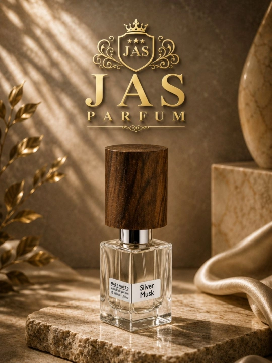 Ayollar va erkaklar uchun xushbo‘y suv, Nasomatto Silver Musk Extrait de Parfum 30 ml. - 