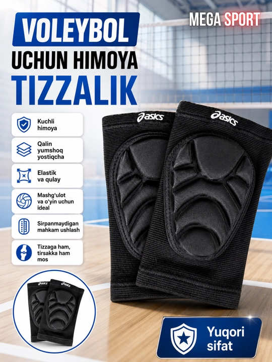 Voleybol uchun himoya yenglar va tizza yostiqchalari